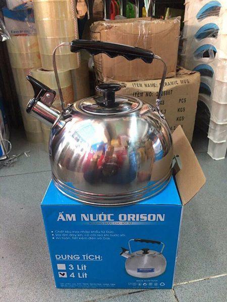 ẤM ĐUN NƯỚC INOX ORISON DÙNG ĐƯỢC BẾP TỪ 4 L CAO CẤP