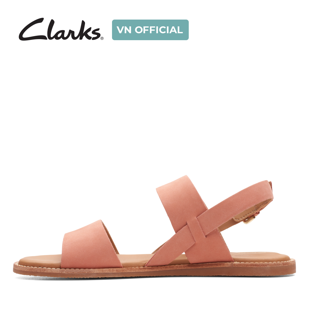 Giày Sandal Da Nữ Clarks - Karsea Strap
