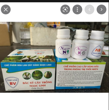 Bộ sản phẩm diệt nấm, thối nhũn cho lan (bác sĩ cây trồng Ngọc Linh)