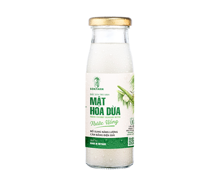 Nước uống mật hoa dừa Sokfarm 200ml BỔ SUNG NĂNG LƯỢNG, BÙ KHOÁNG ĐIỆN GIẢI