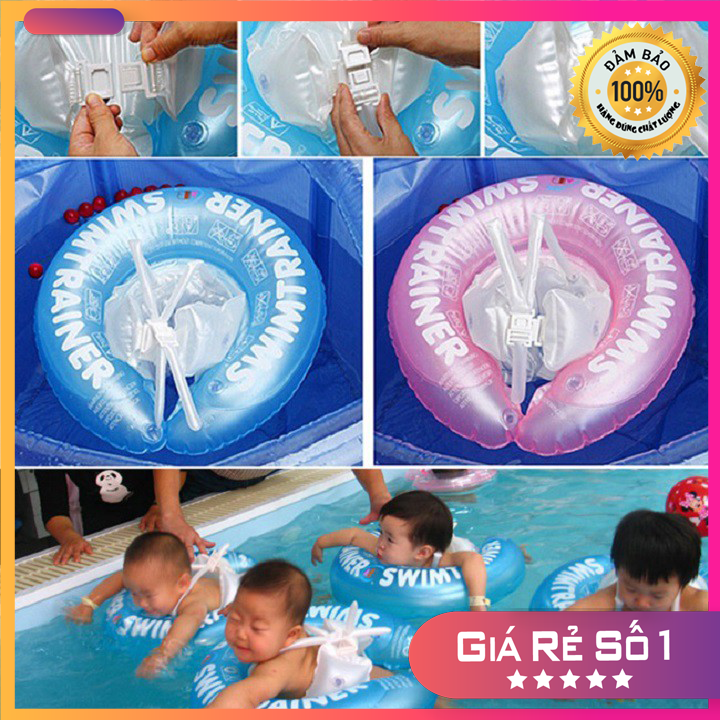 Phao bơi chống lật cho bé- phao bơi đỡ cổ chống lật cho bé- phao bơi cho bé- phao chong lat cho be-phao bơi chống lật có tay cầm lục lạc khóa an toàn cho bé- phao bơi giá rẻ