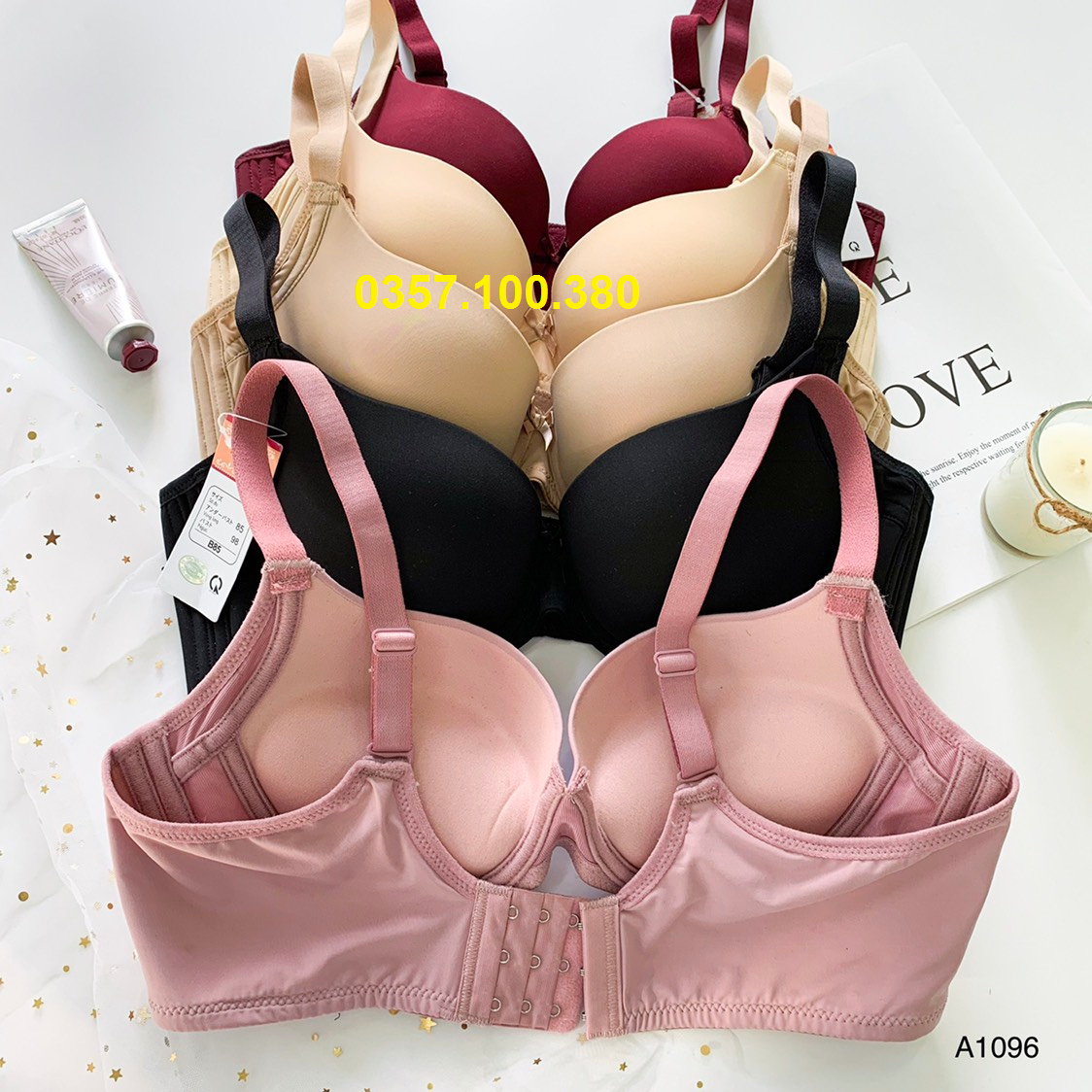 Áo ngực 3 móc mút dày siêu nâng Lovely 1096 hàng chính hãng