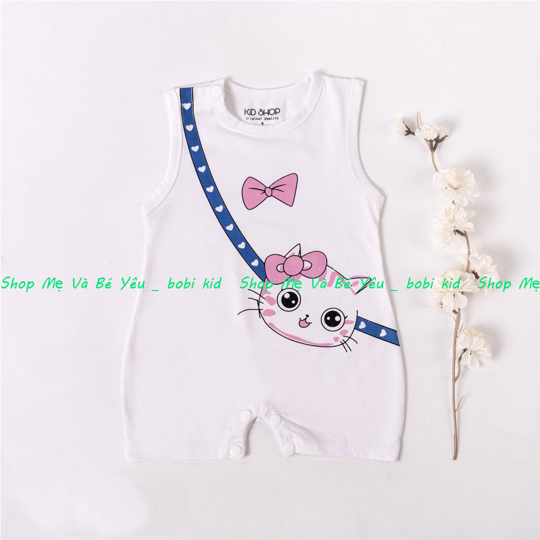 Body Ba Lỗ nhiều hình nghộ nghĩnh cho bé sơ sinh từ 3-12kg, vải cotton mềm mịn