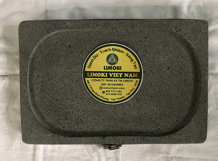 Đá Nướng Thịt Núi Lửa Hình Chữ Nhật 30x20x3cm