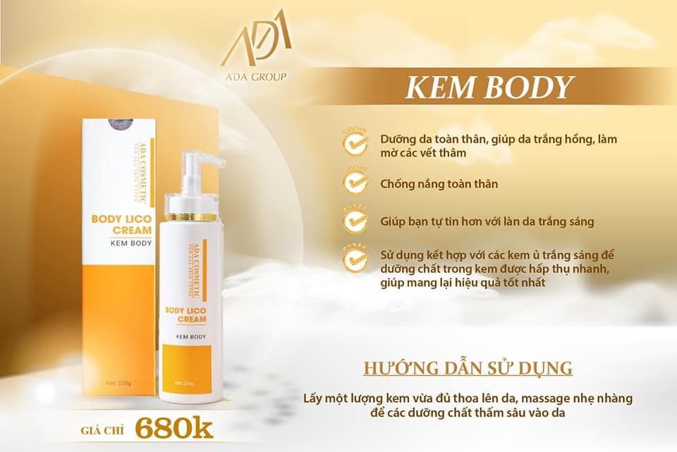 Kem body ada group 250g