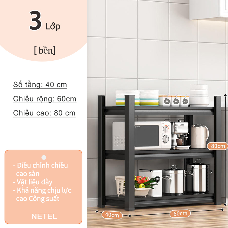 NETEL Nhà bếp Rack Tầng Tầng Lò vi sóng Lò vi sóng Rack Rack Rack đa
