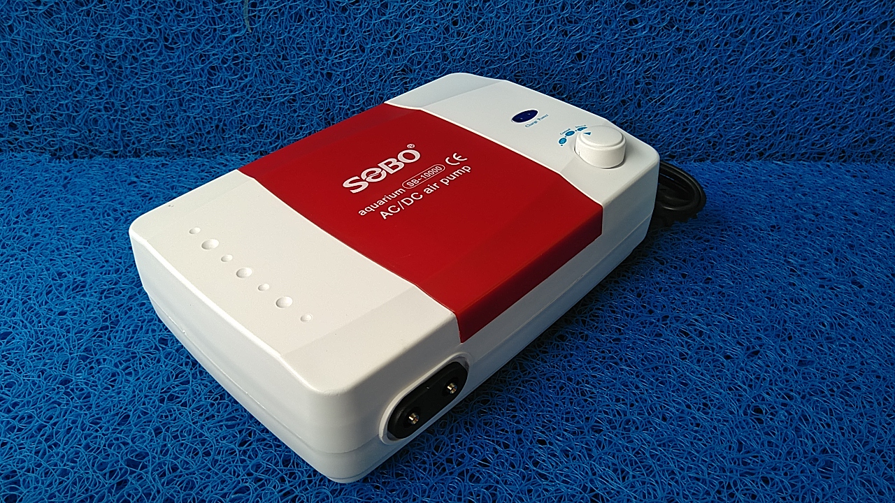 (Tặng phụ kiện) Máy sủi khí tích điện SOBO dùng cho hồ cá. (SB-10000)