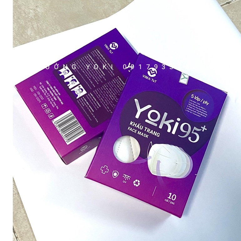 Combo 5 hộp *10 cái(50 cái)  Yoki 95+ cao cấp