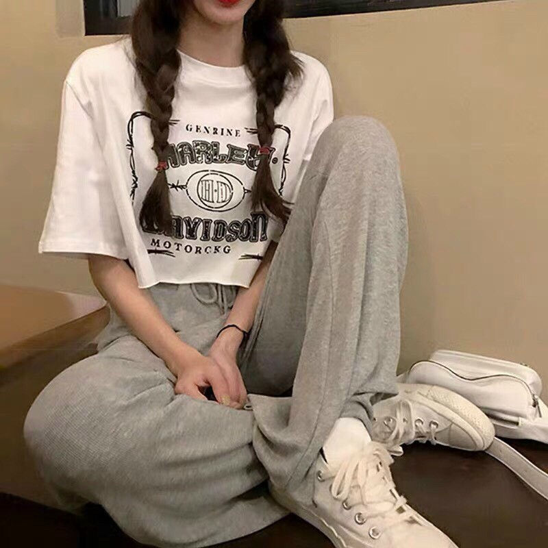 ÁO THUN NỮ , ÁO CROPTOP NỮ HỞ RỐN IN HỌA TIẾT SIÊU DỄ THƯƠNG