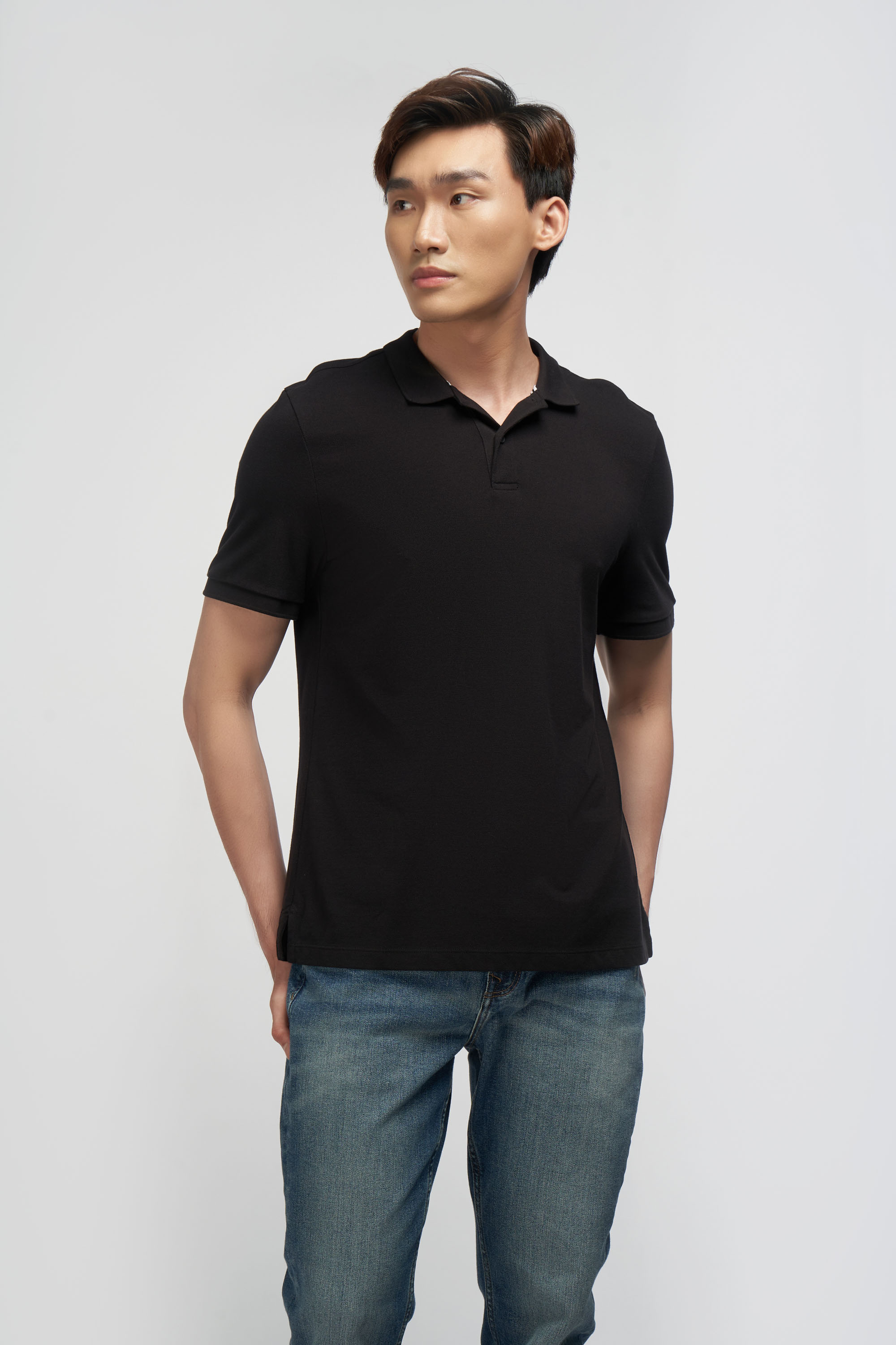 Áo Polo Nam Modal Trơn Form Fitted - Routine 10F21POL002