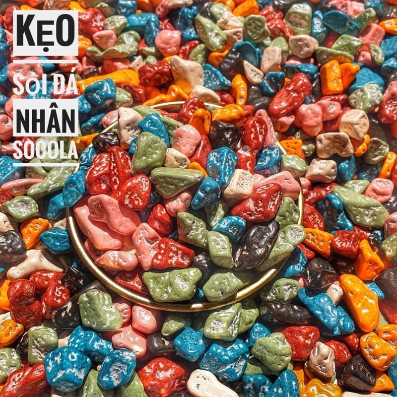 Kẹo sỏi đá nhân socola 500gr