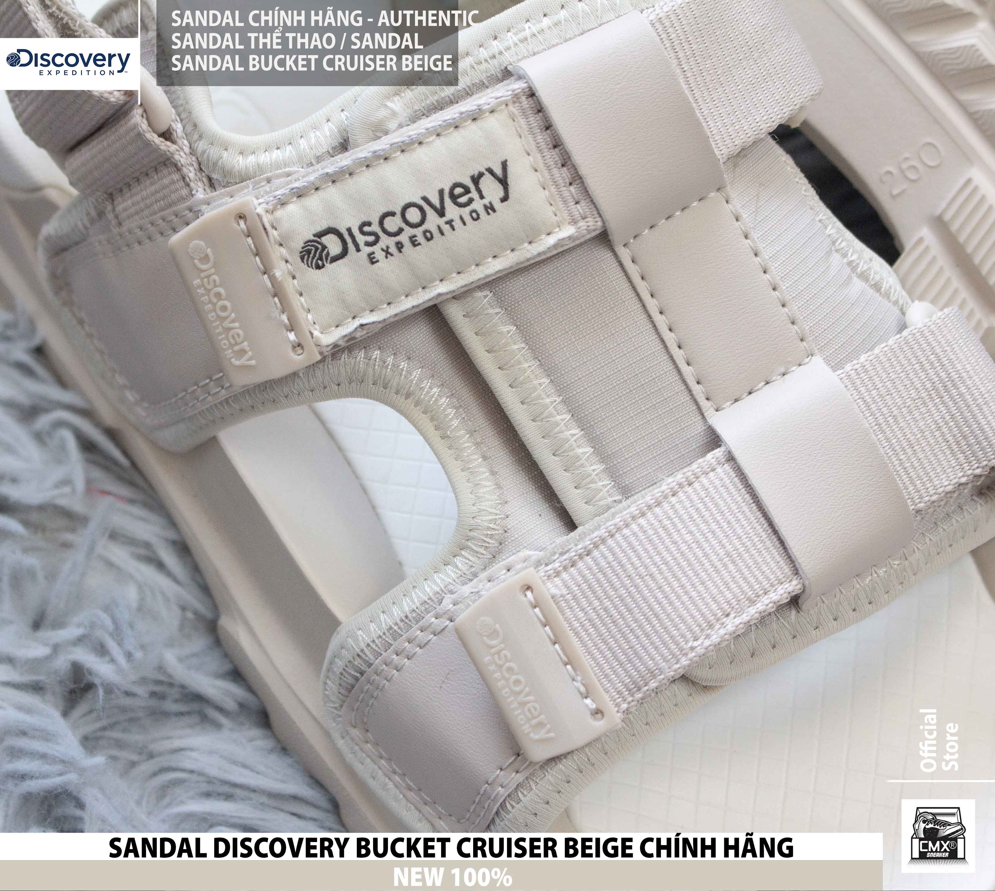 [ HÀNG CHÍNH HÃNG ] Xăng Đan / SANDAL Discovery Expedition BUCKET ( BEIGE - TRẮNG - ĐEN ) - REAL AUTHENTIC 100%