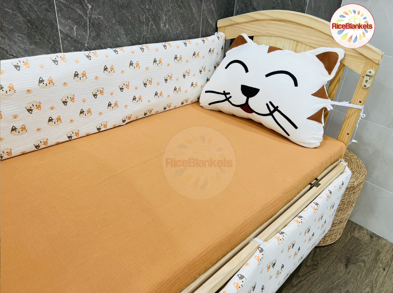 Set quây cũi mèo may mắn cho cũi đa năng ( may theo yêu cầu)