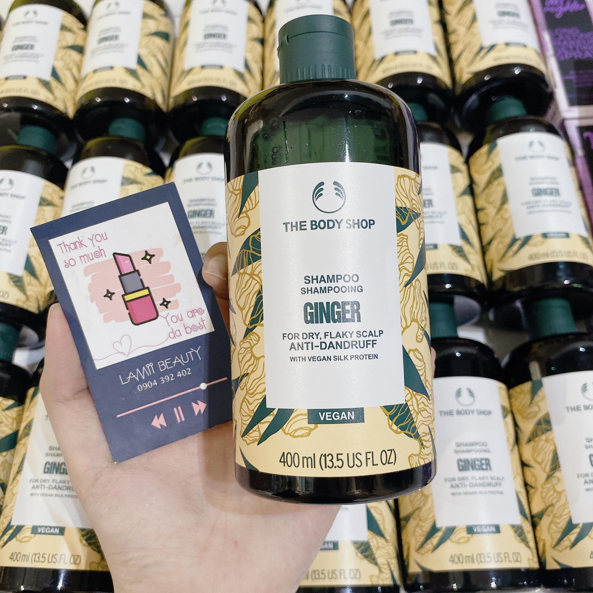Dầu gội gừng the body shop shampoo ginger anti dandruff bản mỹ 400ml - lamii beauty