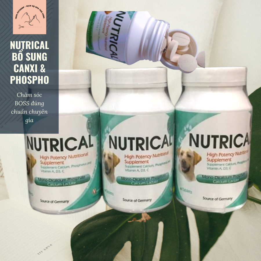 Viên NUTRICAL - Bổ sung Canxi & Phospho cho chó mèo (Viên lẻ)