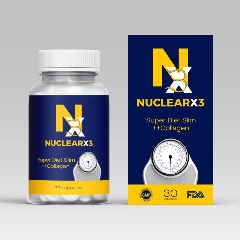 Viên hỗ trợ GIẢM CÂN bổ sung Collagen NUCLEARX3 nhập khẩu