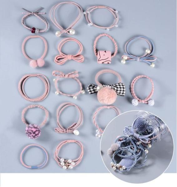 Thun cột tóc 12 sợi - thun cột tóc 12 kiểu - thun cột tóc dễ thương