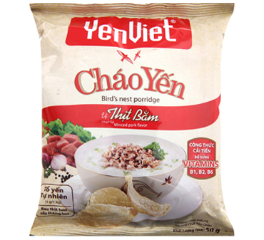 Cháo yến dinh dưỡng yến việt vị thịt bằm - gói 50g