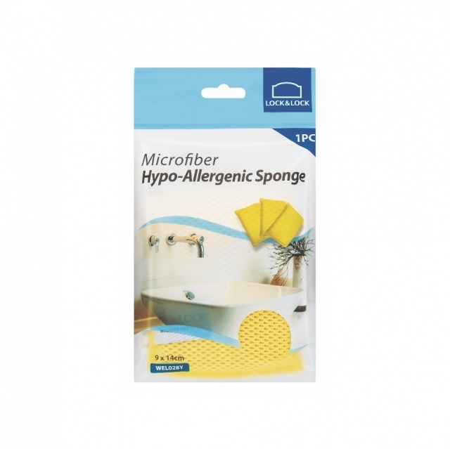 [HCM]Combo 2 Miếng rửa chén Lock&Lock Microfiber chùi rửa đa năng WEL028 WEL029