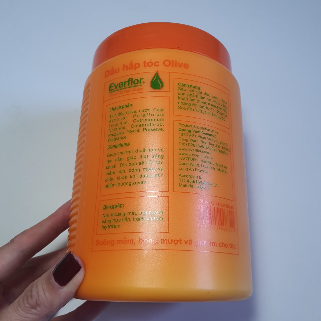 Hấp dầu ủ , dầu xả tóc Everflor 1000ml , phục hồi tóc
