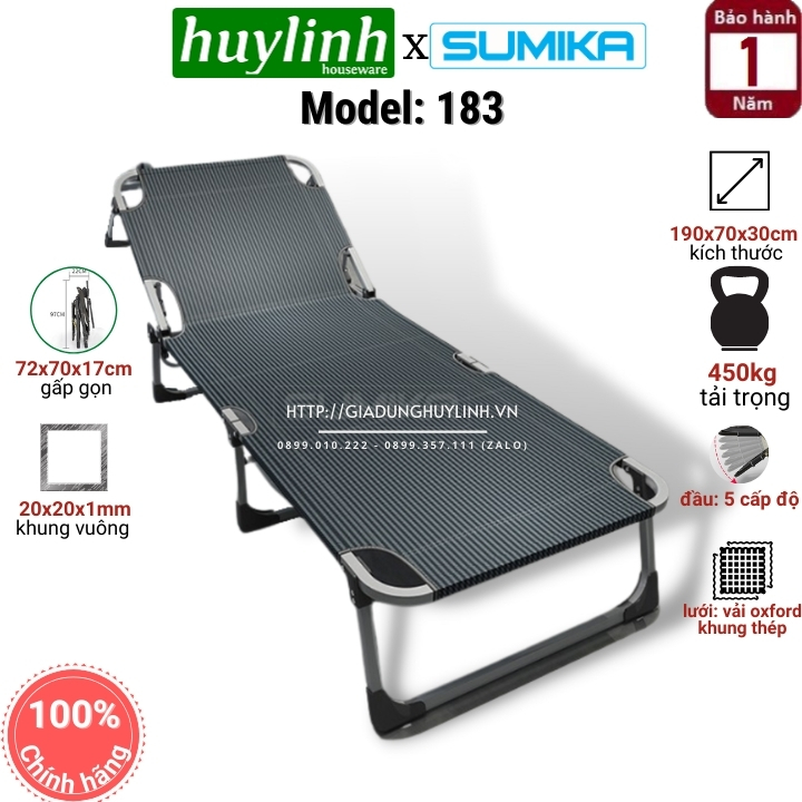 Giường xếp gấp văn phòng Sumika 183