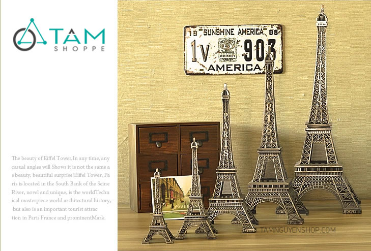 Mô hình Tháp Eiffel biểu tượng nước Pháp MHKQTG-EIFFEL-01