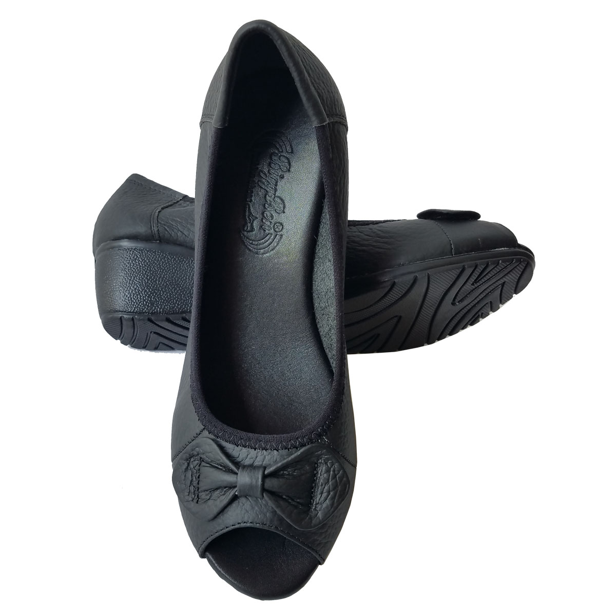 Giày Búp Bê Da Bò Thật BIGBEN Cao 5cm BB136