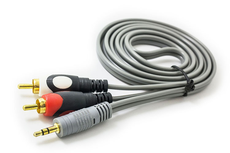 [HCM]Cáp 3.5 ra 2 bông sen xám