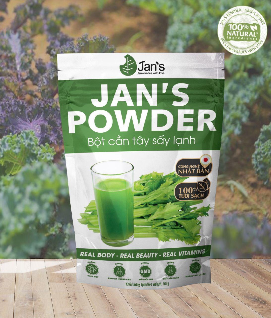 Bột cần tây Jan's túi 20 gói 60gr
