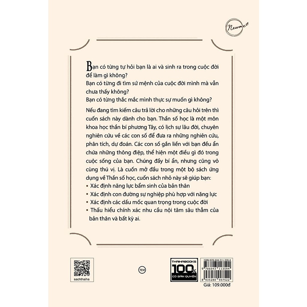 Sách - Thần số học - Thấu hiểu nhân tâm [Thái Hà Books]