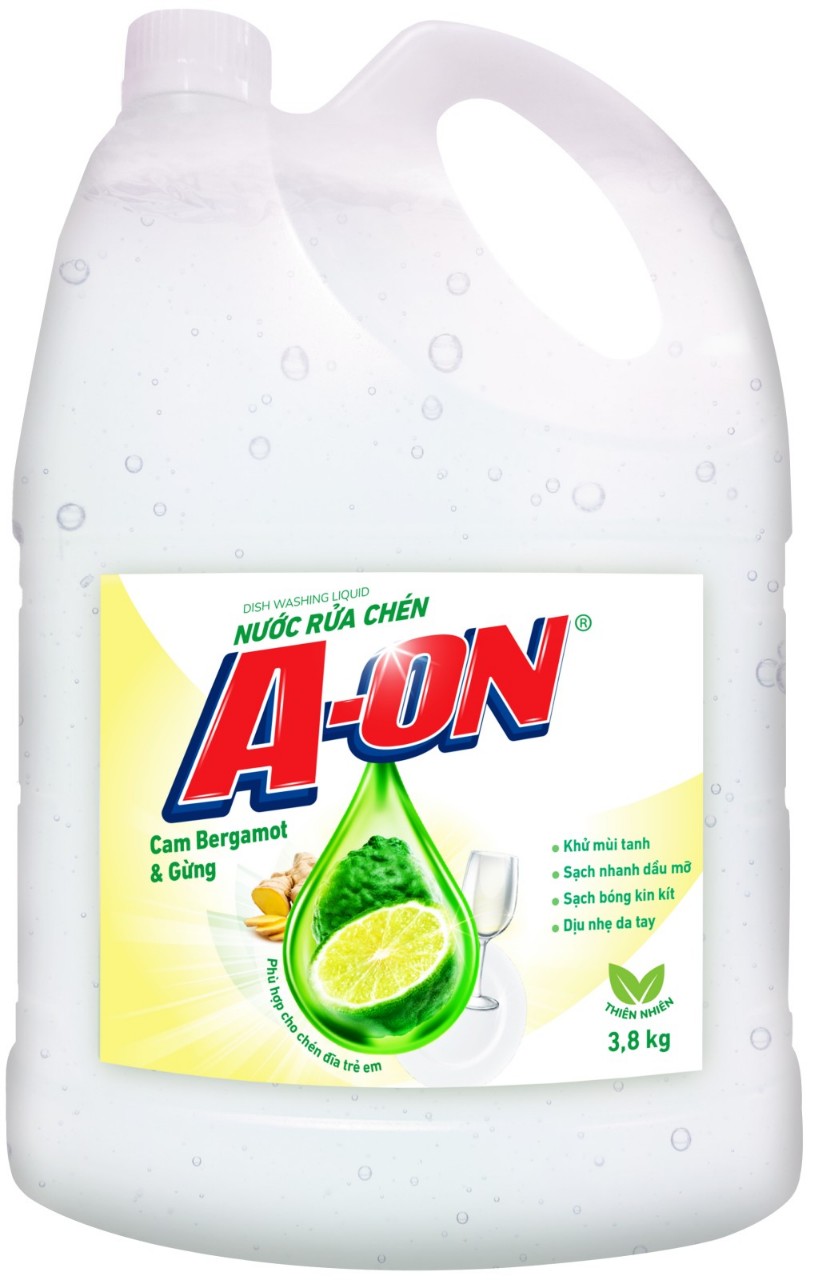 Nước rửa chén AON 3,8kg (Đậm đặc)