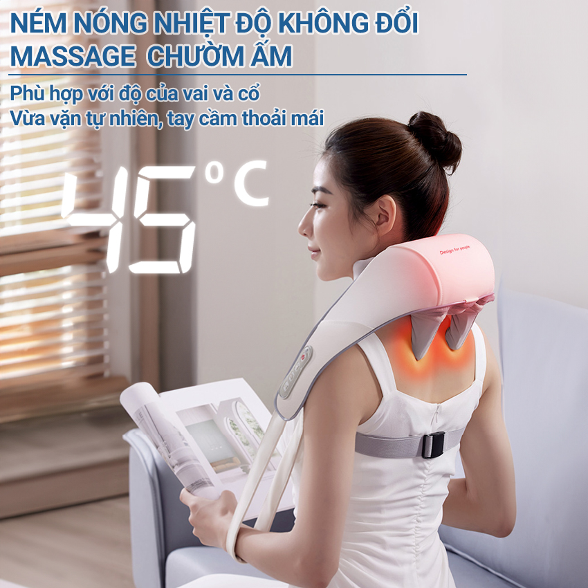 Máy massage cổ vai gáy, máy xoa bóp giảm đau cổ vai gáy