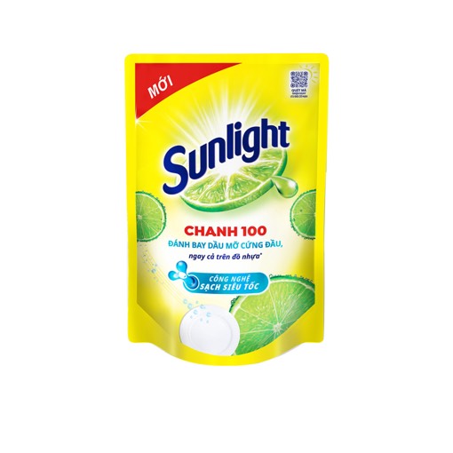 NƯỚC RỬA CHÉN BÁT SUNLIGHT CHANH 100 TÚI 750g