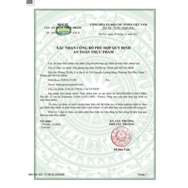 [HCM]Cốm Lợi Sữa Của Pháp Galactogil