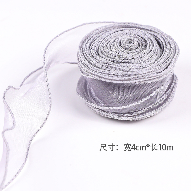 4cm * 10m full color non-core chiffon ribbon roll-sk94