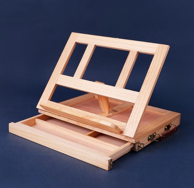 Hộp Giá Vẽ Gỗ Để Bàn Đa Năng (Tabletop Easel Box)