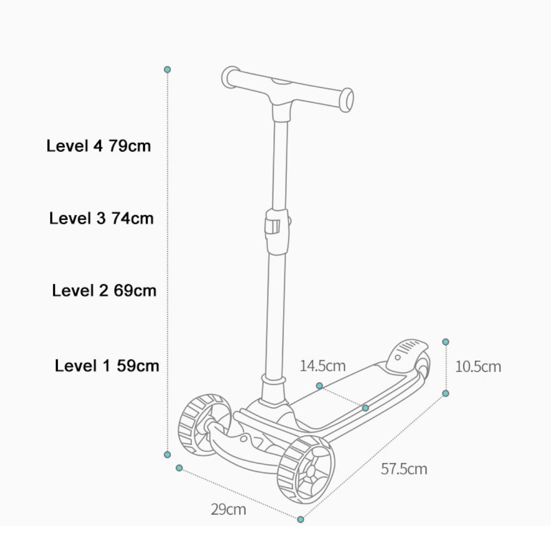 Xe scooter KUB cho Bé - Mẫu không ghế