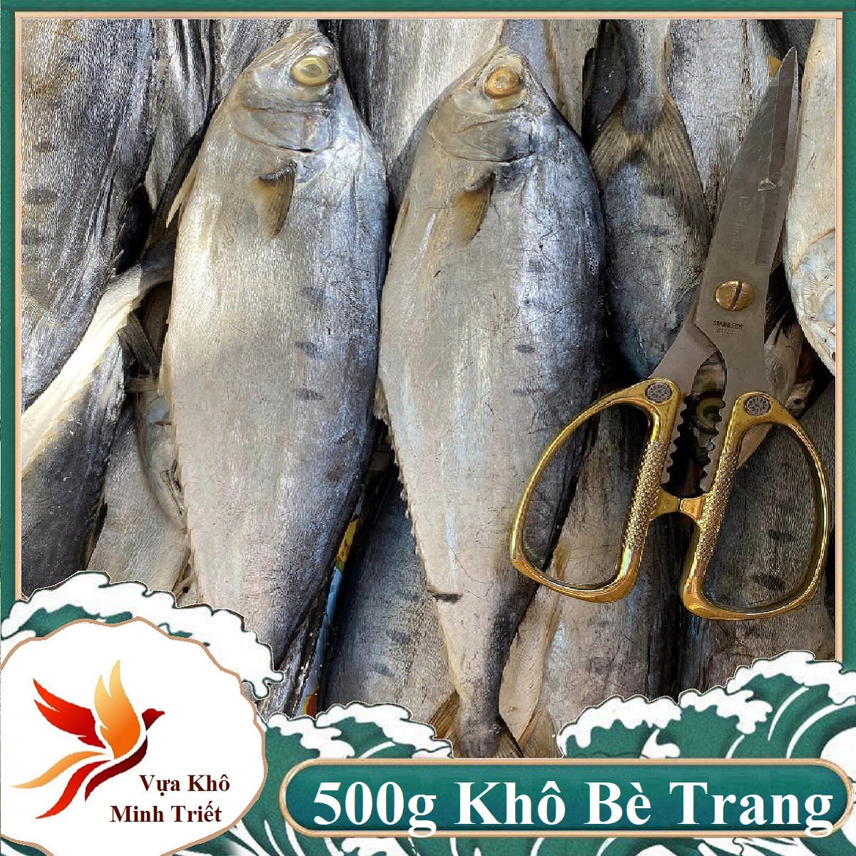 1kg khô cá bè trang thịt thơm ngon tự nhiên, chất lượng cao- vựa khô minh triết