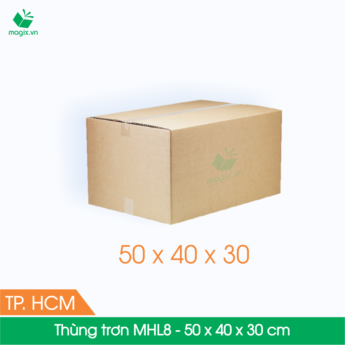 MHL8 - 50x40x30 cm - 10 Thùng hộp carton trơn