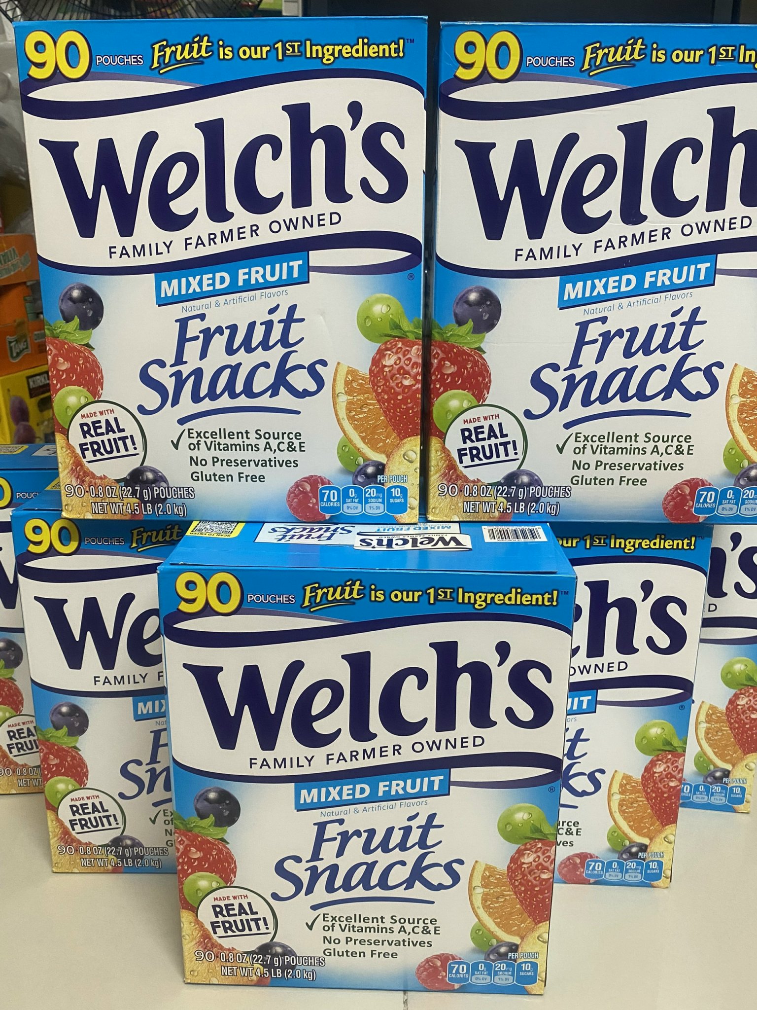 Hàng MỸ09 2024Kẹo dẻo trái cây Welch s 2kg thùng
