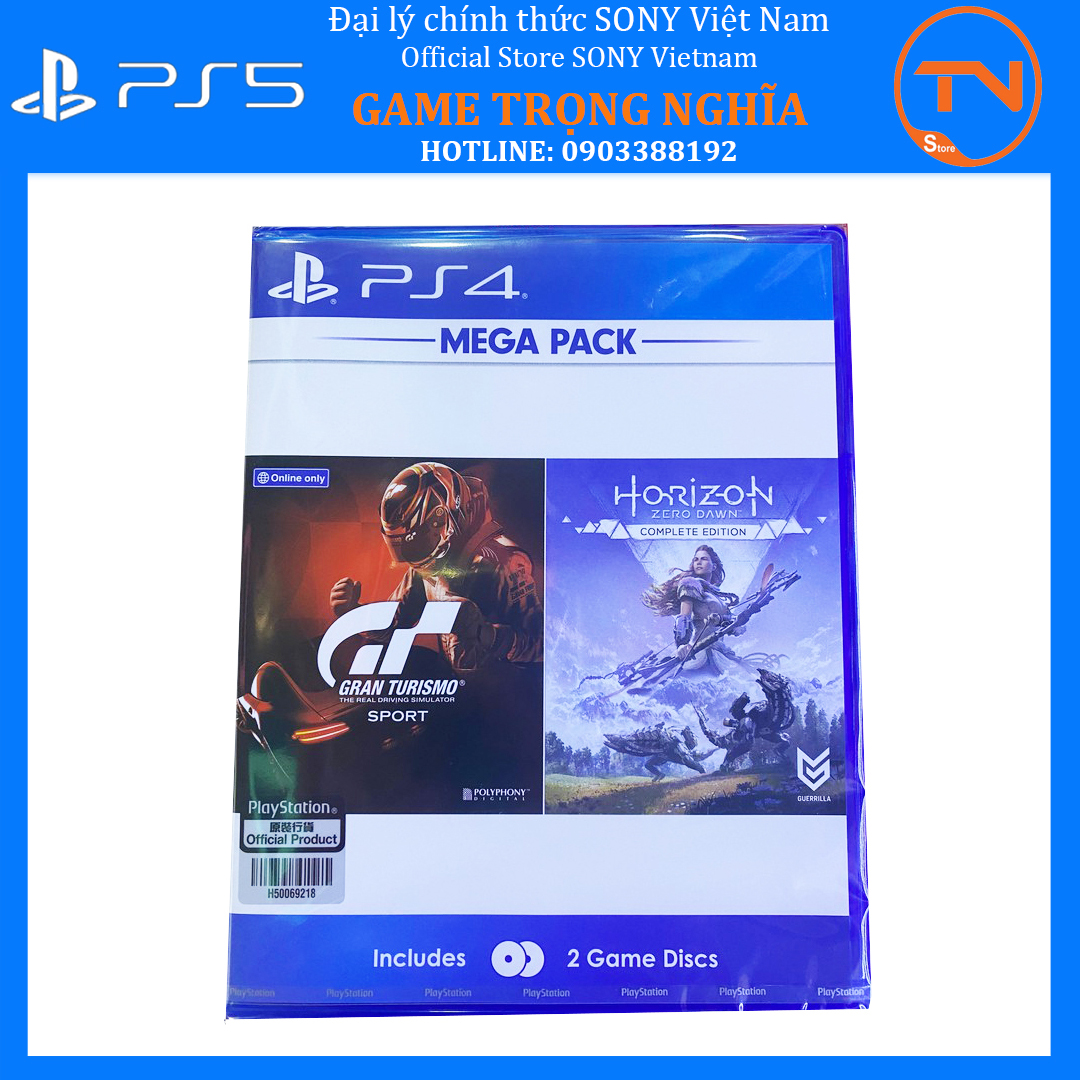 Đĩa game ps4 - gran turismo sport & horizon zero dawn
