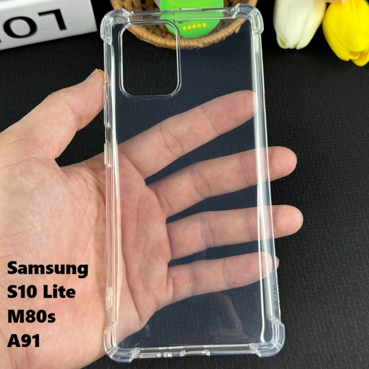 Ốp Samsung A81 / A91 - Dẻo Trong Chống Sốc Bảo Vệ Camera