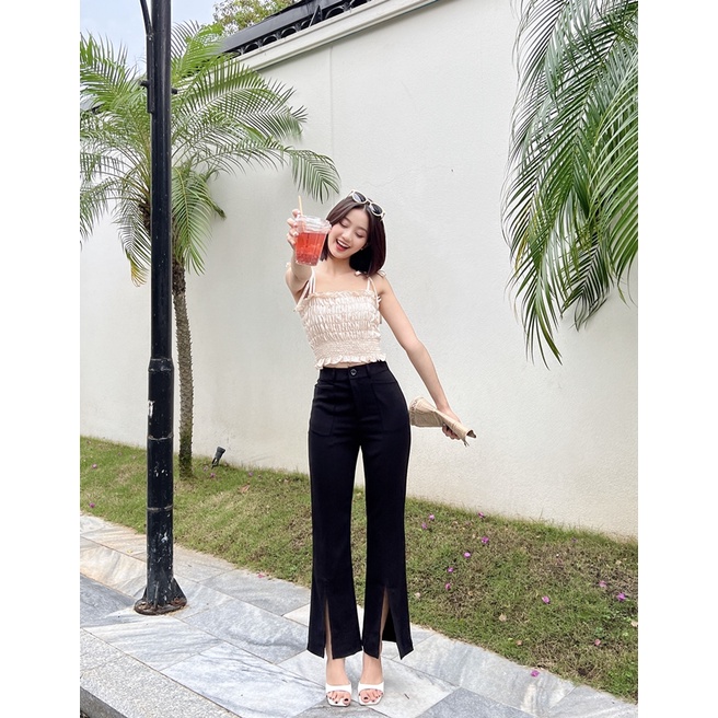 MIỀU_ QUẦN ỐNG LOE XẺ TÀ RIAN LONG PANT