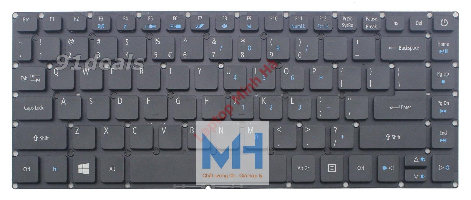 Bàn phím laptop Acer Aspire ES1-432