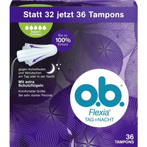 Băng vệ sinh tampon ob flexia size super plus 36st Đức (size lớn 36 cái 1 hộp)