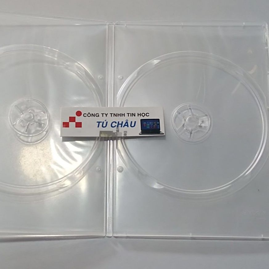 Hộp đựng đĩa CD, DVD nhựa trắng / Hộp đựng 2 đĩa