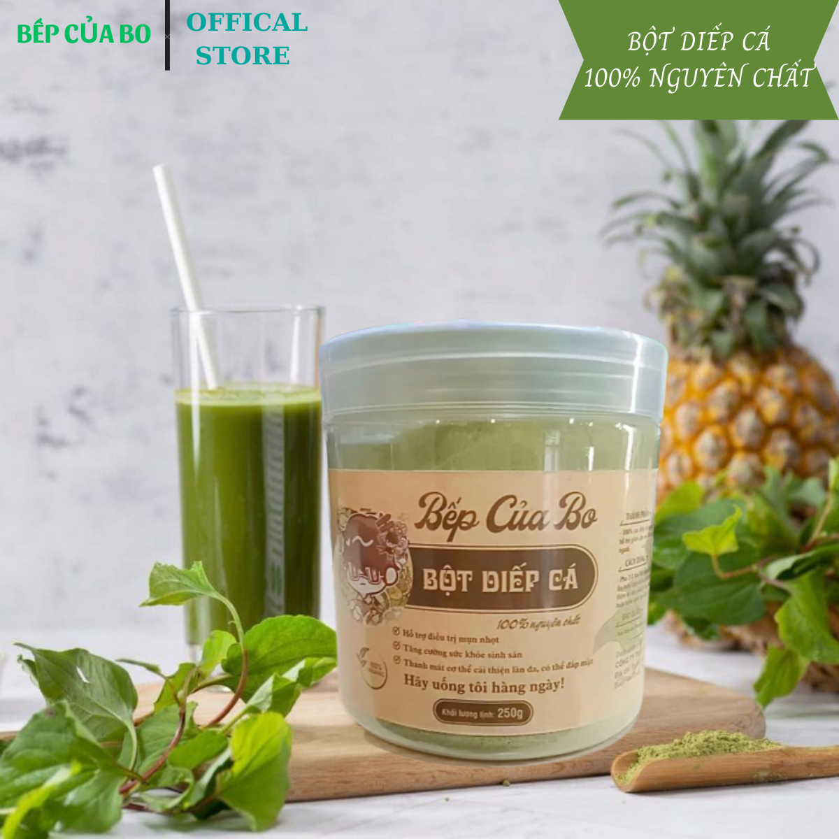 Bột Diếp Cá Nguyên Chất -  250g