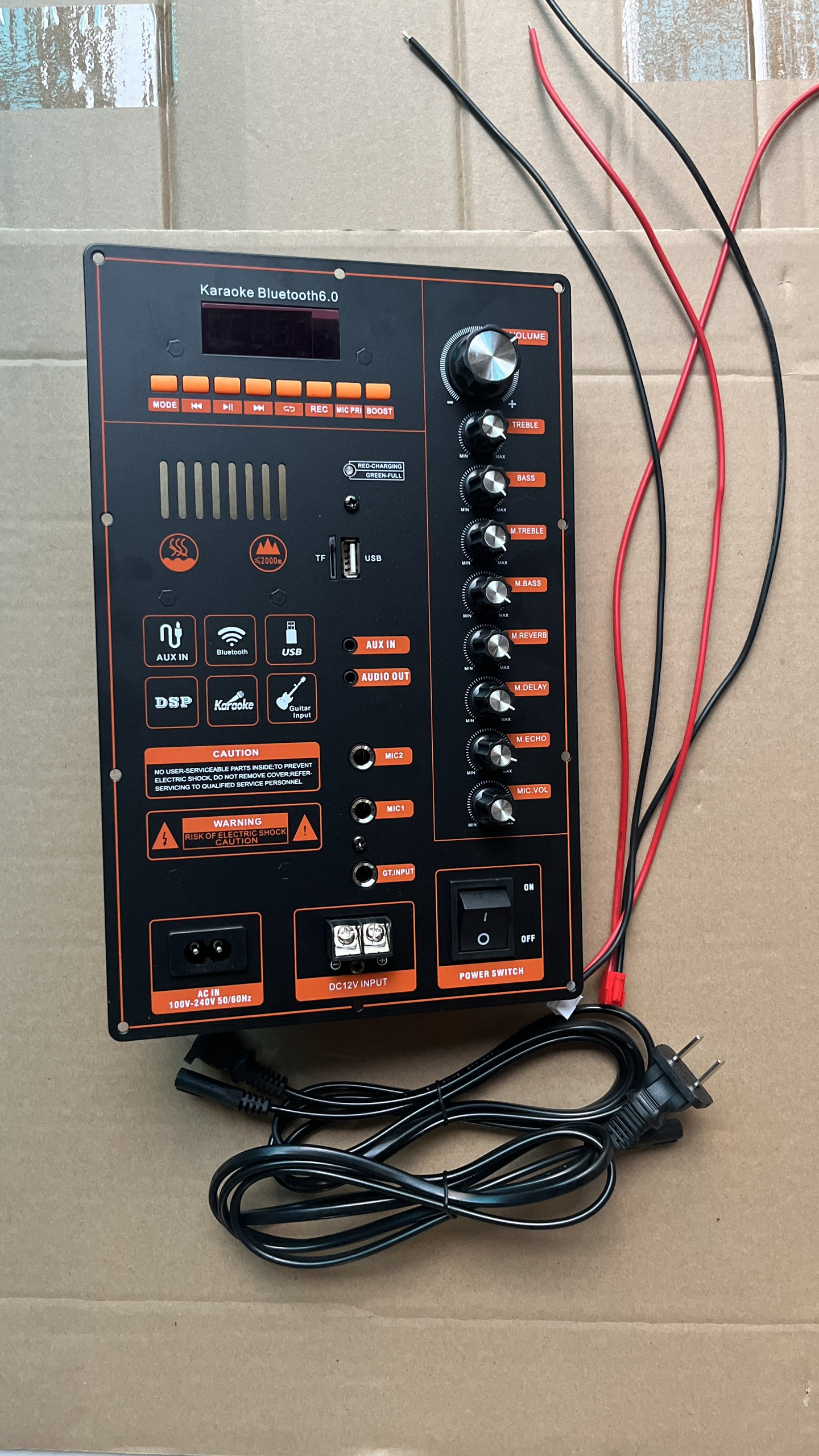 Mạch loa kéo 18x28 dsp reverb 100w