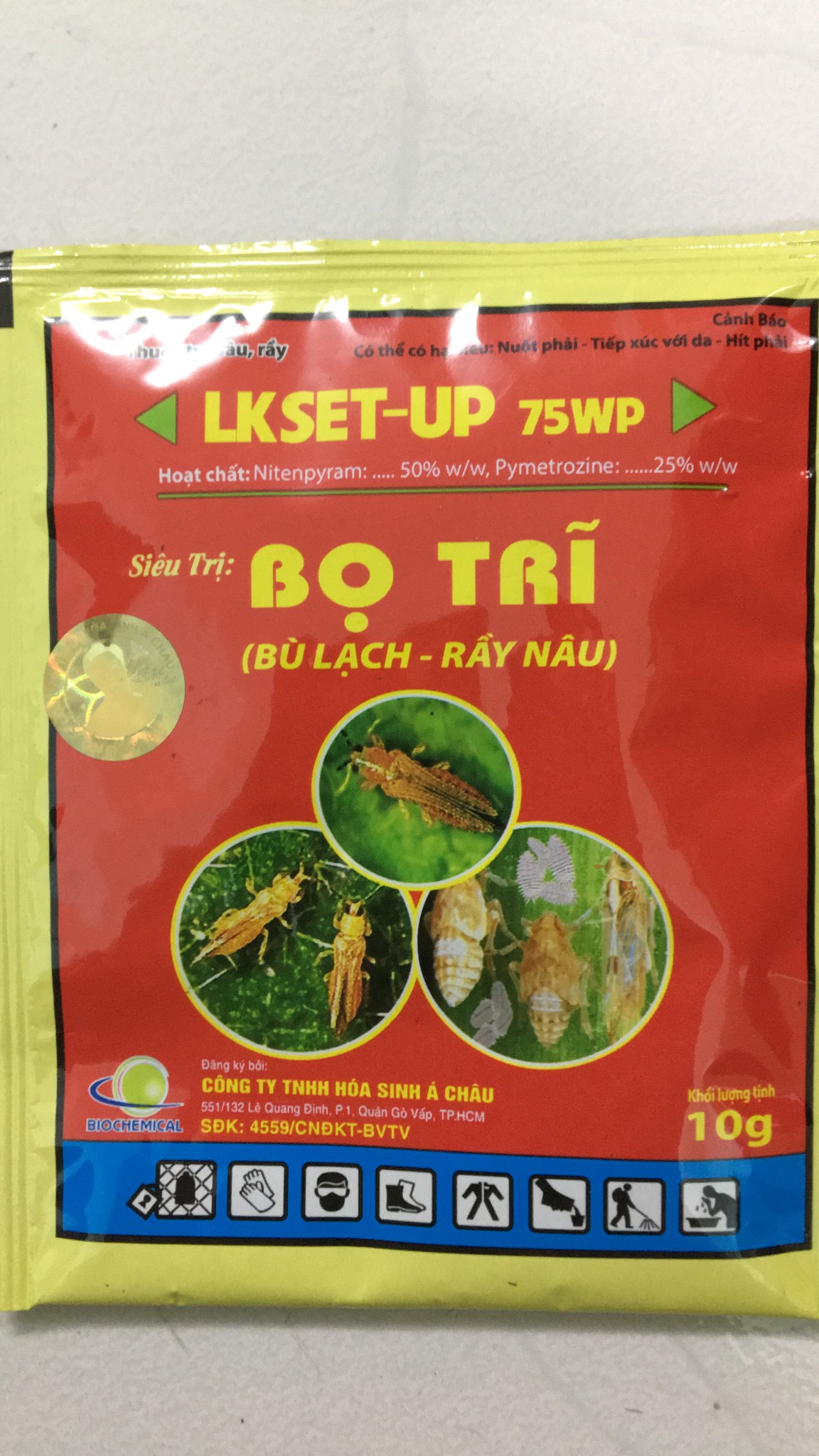 THUỐC TRỪ BỌ TRĨ, BÙ LẠCH, RẦY NÂU LK SETUP  GÓI 10G