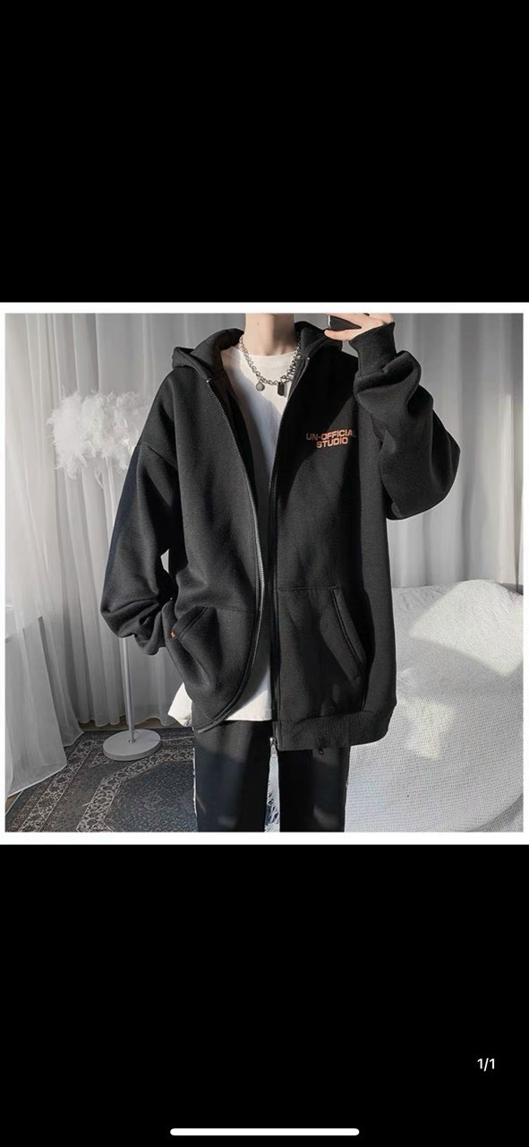 Áo khoác nỉ nam nữ form rộng đi học có dây kéo áo hoodie nữ form rộng có dây kéo. Phong cách Hàn Quốc U872